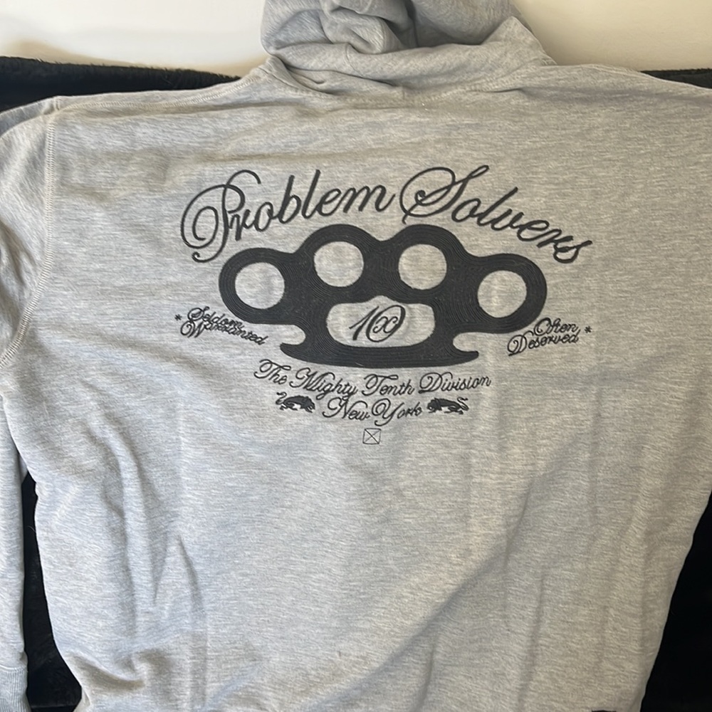 Another rare find! This tenth division zip-up hoodie